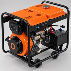 Agregat prądotwórczy diesel KD167 6 kW 230 V z logo 6EL